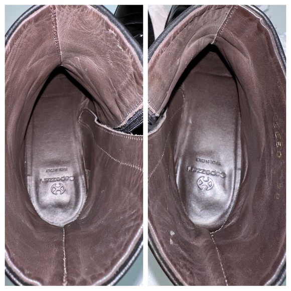 Capezzani Leather Pointed Toe Stud Ankle Boot Size 7.5 (38) - Picture 12 of 14